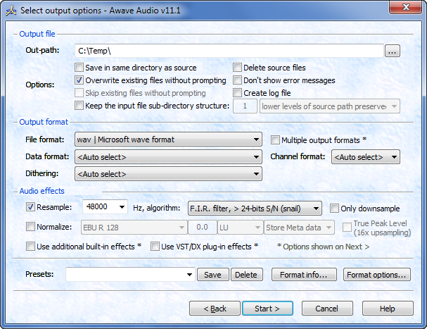 Awave Audio Screenshot